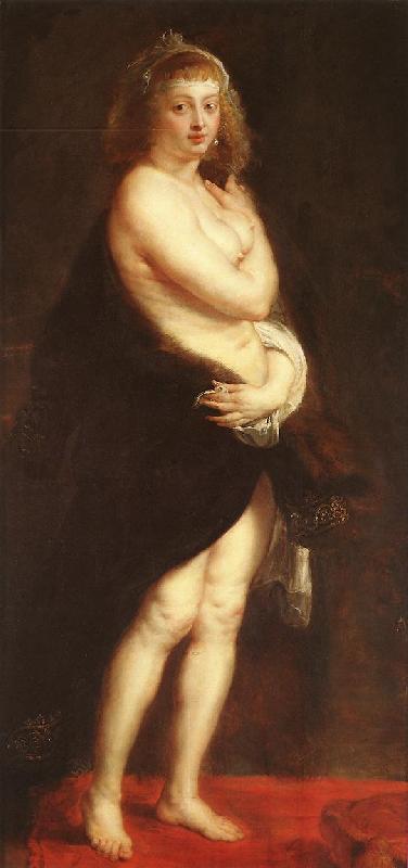 RUBENS, Pieter Pauwel Venus in Fur-Coat oil painting picture